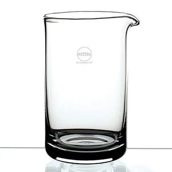 20.5oz Hand-Blown Non-Lead Crystal Mixing Beaker - 500-1000ml, Heavy Base, Pouring Lip, Ease of Pouring, Hand Wash Recommended Kitchen Stirring Glass