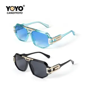 Original design, retro punk-style square frame round-face sunglasses, suitable for men and women. Hip-hop style sunglasses. UV protection.