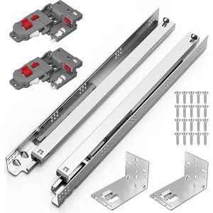 12 15 18 21 Inch Undermount Soft Close Drawer Slides, Full Extension 3D Locking Device, Rear Mount Brackets, Concealed Bottom Mount Rails for Face Frame Cabinet, 100 LB (12 inch, 1 Pair)