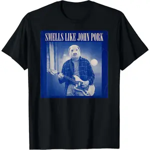 John Pork Meme Funny Brainrot Teens Ugly Stupid Mens T-Shirt Women Men Unisex Cotton Clothing Streetwear