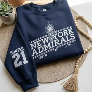 Scott Hunter #21 – New York Admirals Embroidered Sweashirt, Hudson Williams Connor Storrie Shirt, Ilya Rozanov Shane Hollander Shirt