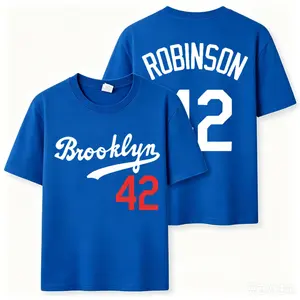 Mens Brooklyn 42 Robinson Baseball Jersey – Legend Vintage , HipHop, Blue, Perfect Gift for Any Occasion,Extremely comfortable jersey