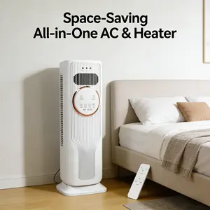Smart Bladeless Tower Fan, 64° Oscillating Standing Fan, 28dB Silent Operation, 12H Timer Auto Mode Energy-Saving Air Cooler for Indoor