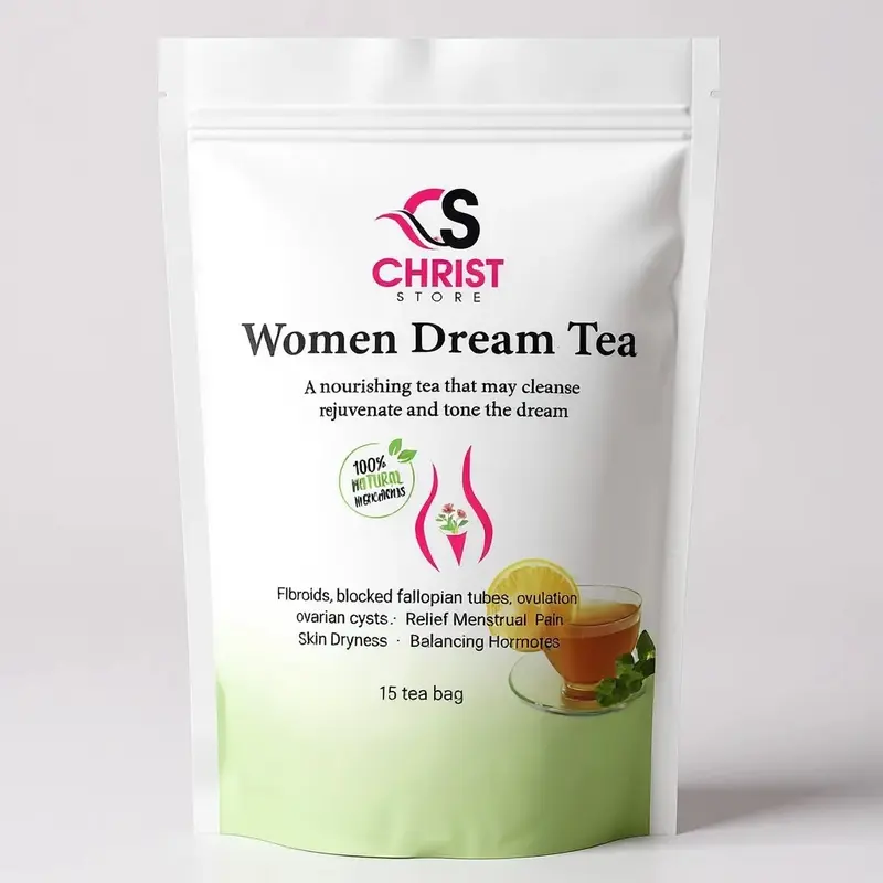Chrinoya Women Tea - Herbal Detox Tea for Health & Healing - 15 Tea Bags - Natural Cleansing Drink for Fibromes & Menstrual Pain Relief