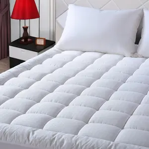 EASELAND Mattress Pad Pillow Top Mattress Cover Quilted Fitted Mattress Protector Cotton Top Stretches up 8-21" Deep Pocket, Machine Washable and Comfortable sleeping products