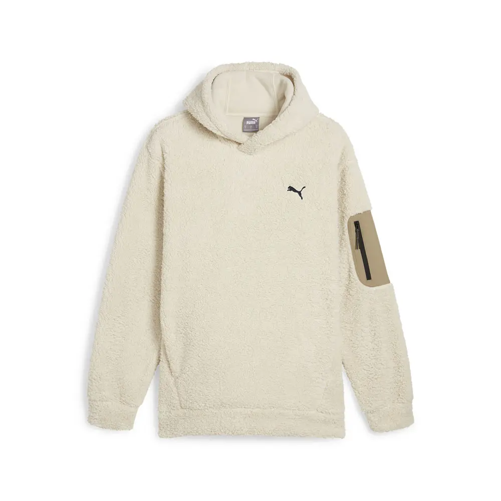 PUMA Mens Open Road Winterized Hoodie Casual Outerwear Casual - Off White