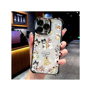 A Cute Cartoon Macaron Cat Pattern Phone Case Suitable For  Galaxy S22FE, S23, S24, S22PLUS, S23ULTRA, S24ULTRA, And  16, 15, 14, 13, 12, 11 Pro Max, X, XSMAX With A Transparent Soft Back Cover That Is Drop-Resistant.