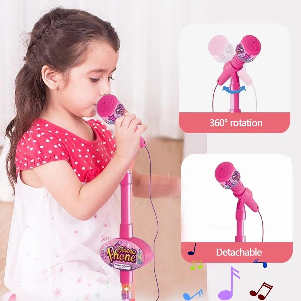 Tiny Singer's Dream! Kids Karaoke Microphone with Stand - Educational Toy & Epic Birthday Gift