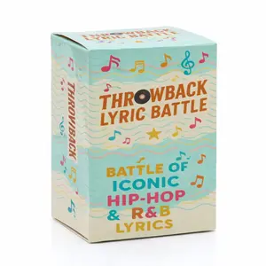 Throwback Lyric Battle Cards, Hip-Hop & R&b Lyrics Game, Party Team Building K-Song Guessing Board Game, Retro Song Card Game, Word Cards, Themed Card Game