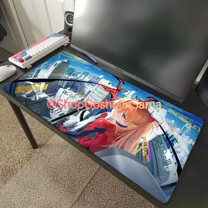 Asuka from Neon Genesis Evangelion Anime Desk Mat Mousepad 32" x 16"