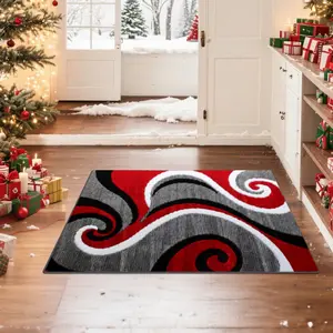 Velvet soft and comfortable patterned printed carpet, Geometric Graphic Rug, suitable for multiple scenarios, available in various sizes, soft and non-shedding