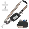 Clip and Go Strap Bag stylish printed Phone Lanyard Crossbody Adjustable and Detachable RFID Wristlet Wallet Zipper Pouch Wallet