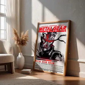 [SALE UP TO 45%] Metal Gear Solid Poster Print _ Video Game Poster _ Gaming Room Decor _ Gamer Gift