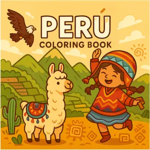 Peru Coloring Book | Peruvian Culture Art | Latin Heritage Gift