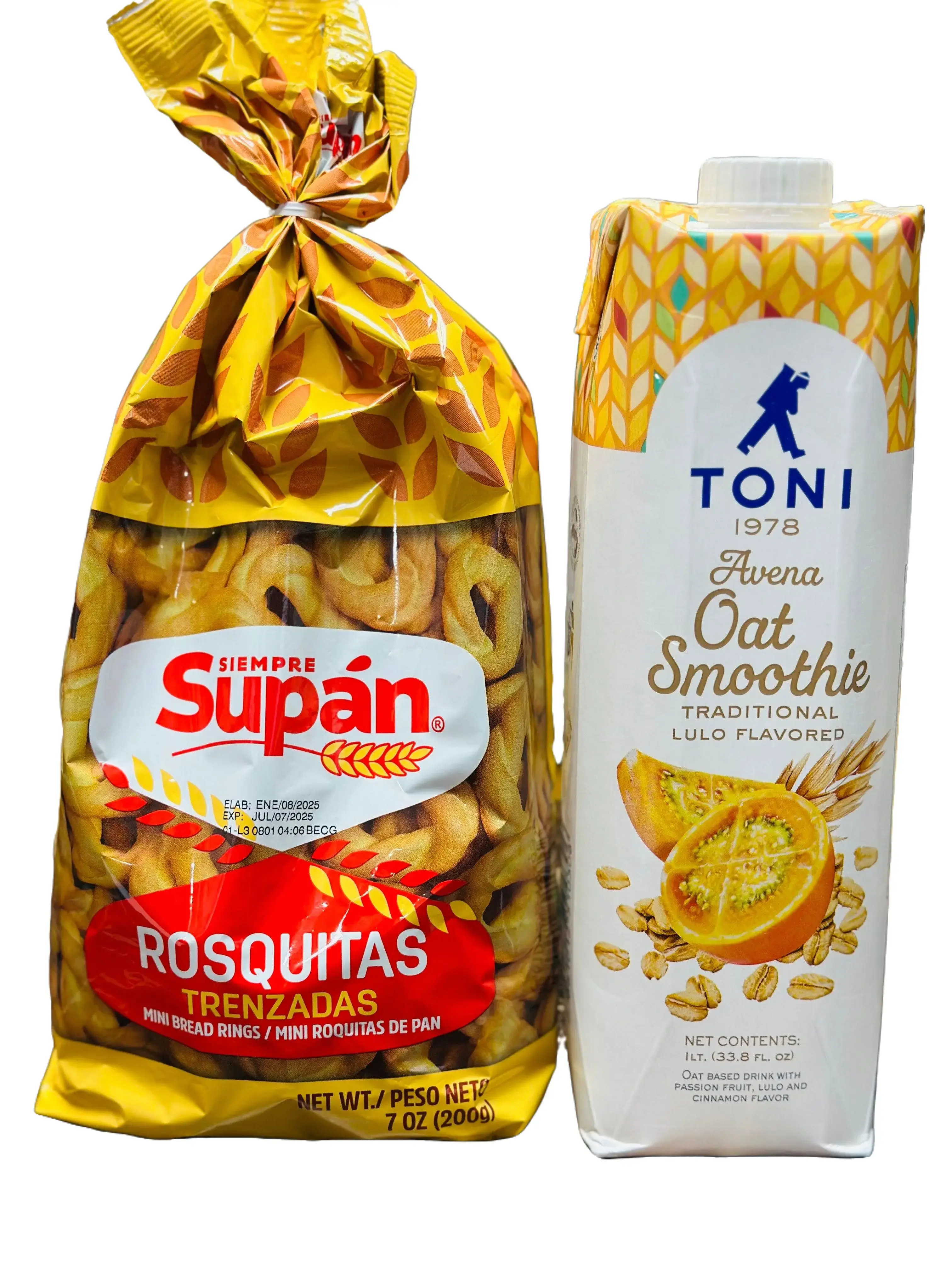 ROSQUITAS TRENZADAS SUPAN - AVENA NARANJILLA TONI