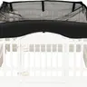 Playpen Mesh Top Cover for 36" Inch Pet Playpen with 4 Panels,  Crate Cover Pet Tent Puppy Play Pen Cover, Ideal for Indoor/Outdoor Use. Note: Playpen Not Included (Pure Black)