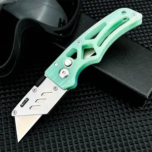 A high-quality, wear-resistant utility craft knife featuring a 440C steel blade and G10 handle. Ideal for artistic creation, craft projects, and everyday cutting tasks. Its folding design ensures easy portability.