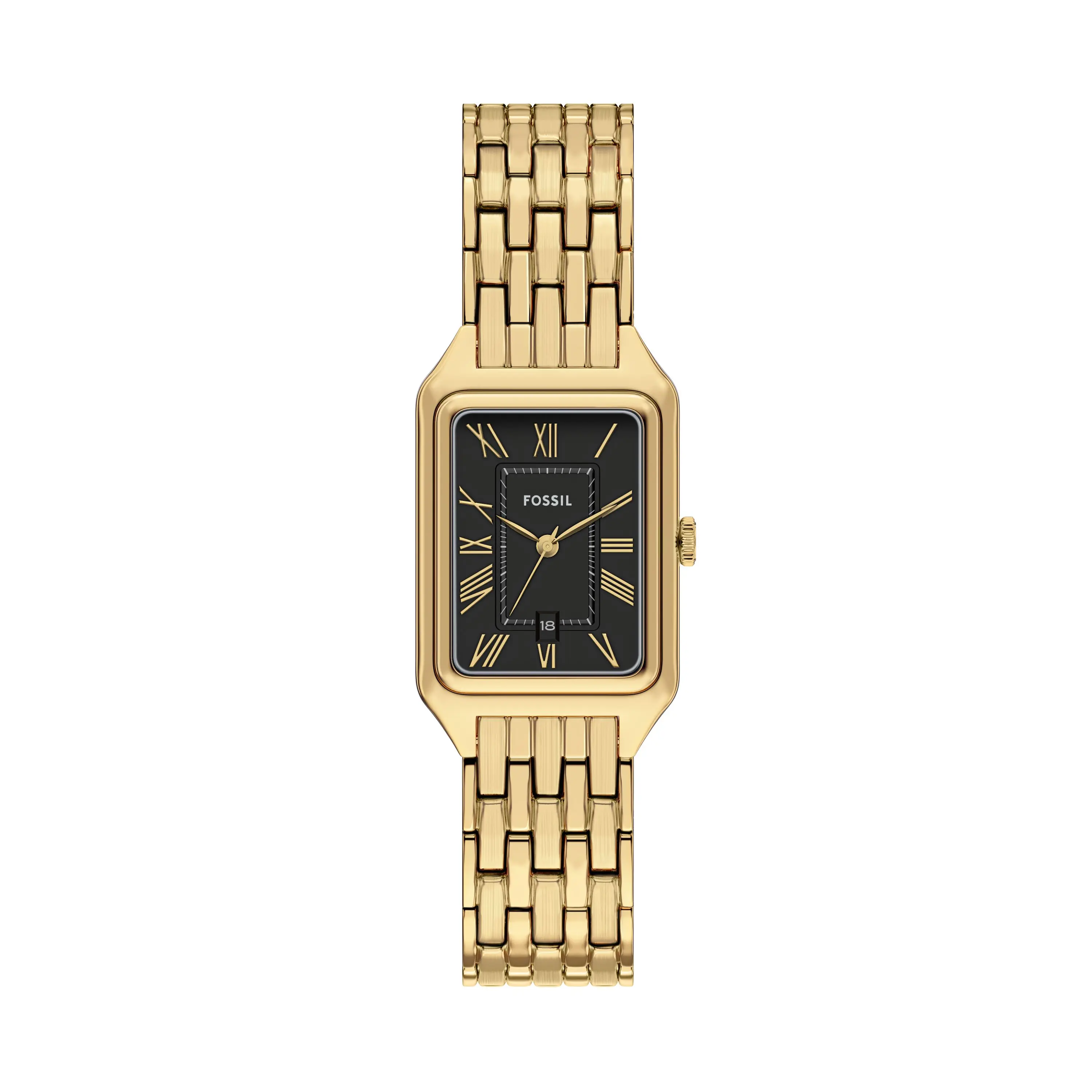 Fossil Women's Raquel 23mm Three-Hand Date Gold-Tone Stainless Steel Watch