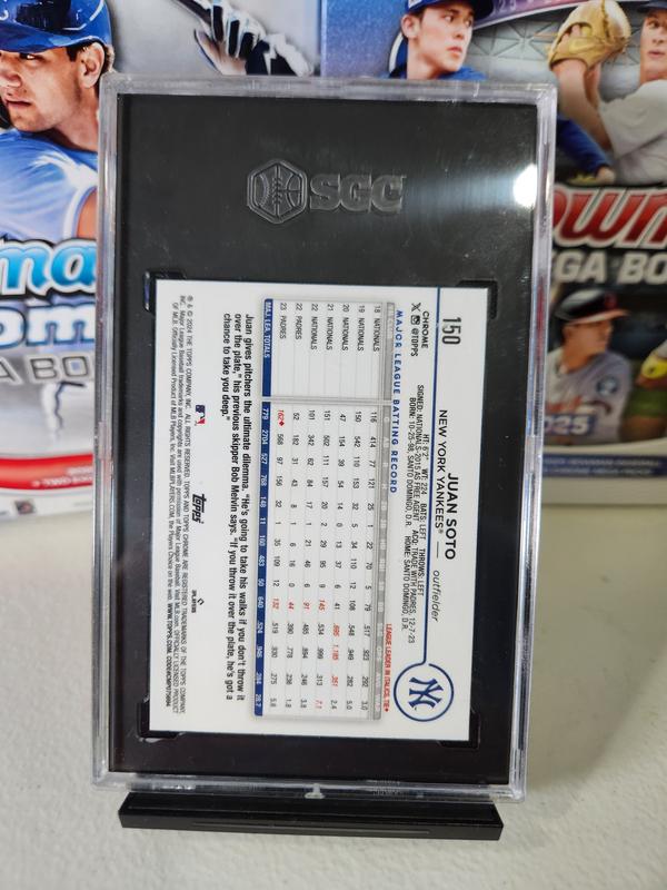 Topps Chrome 2024 Juan Soto Negative Refractor #150 9.5 Graded Baseball Card