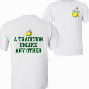 [Sale of 50%] Masters Golf Tshirt Vintage Augusta Graphic Tee, A Tradition Unlike Any Other Shirt, Distressed Classic Golf Fan Apparel, Retro Tournament Style Top  Z2