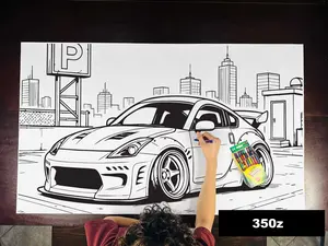 350z Table Size Coloring Sheet