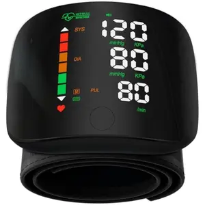 Wrist Blood Pressure Monitor Led Display, Touch Screen Wrist Blood Pressure Cuff 99x2 Reading Memory Wrist Bp Monitor with Carrying Case