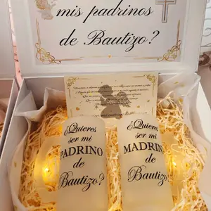 Propuesta de Padrinos - Frosted Glass Drinkware 16oz with Original Packaging