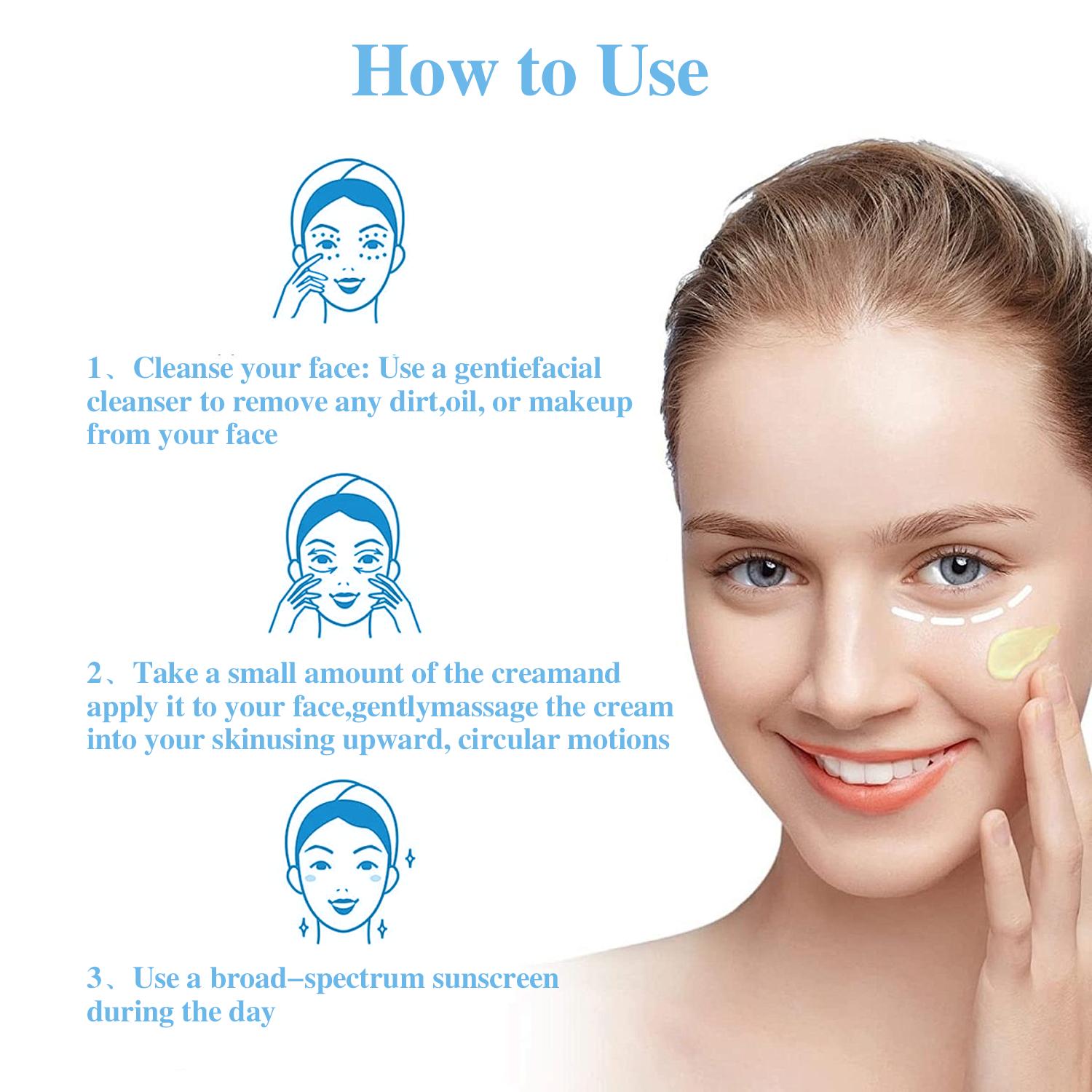 Retinol+Sodium Hyaluronate Cream for Face Cream Fast Deep Cellular Absorption Day or Night Cream for Moisturizers  Skincare Skin Repair Comfort