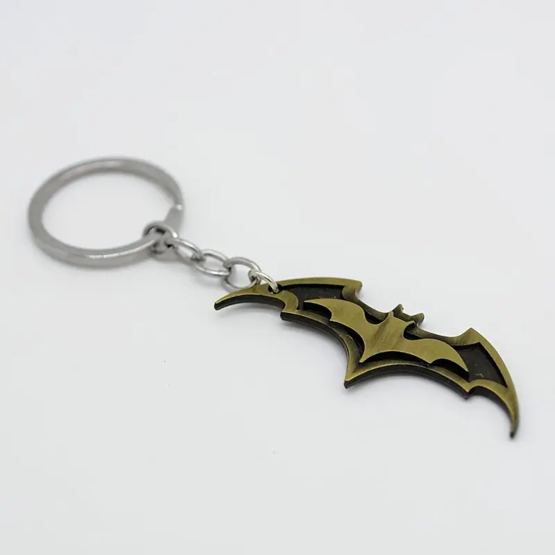 1Pc Zinc Alloy Bat Keychain - Fashionable Gothic Style Carabiner Stylish Keyring for Keys, Bags, Backpacks - Men's Trendy Fashion Accessories Metal Keychains