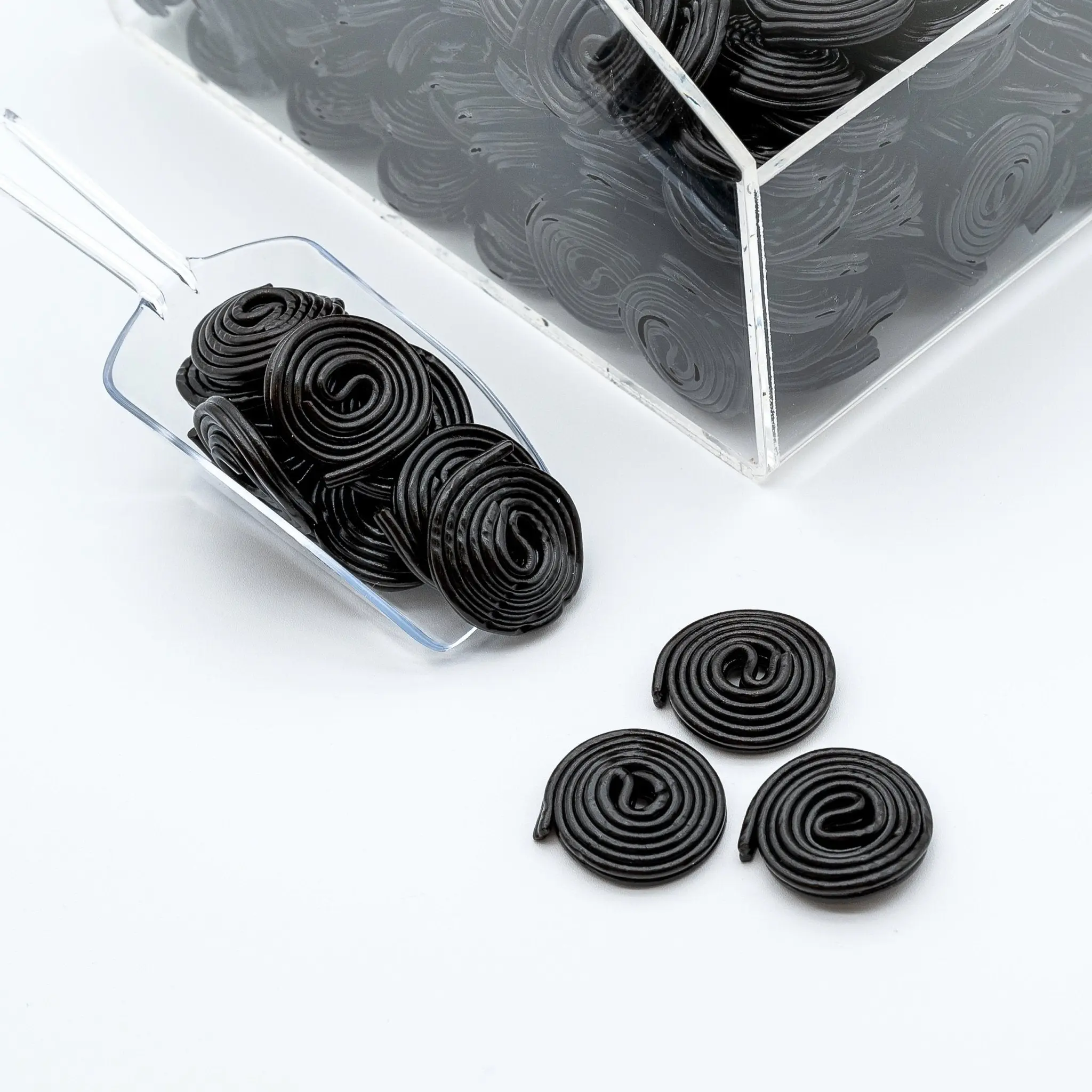 Black Licorice Wheels - Sweet and Chewy Licorice Hard Candy - 4 oz & 8 oz & 1 lb Candy Bag