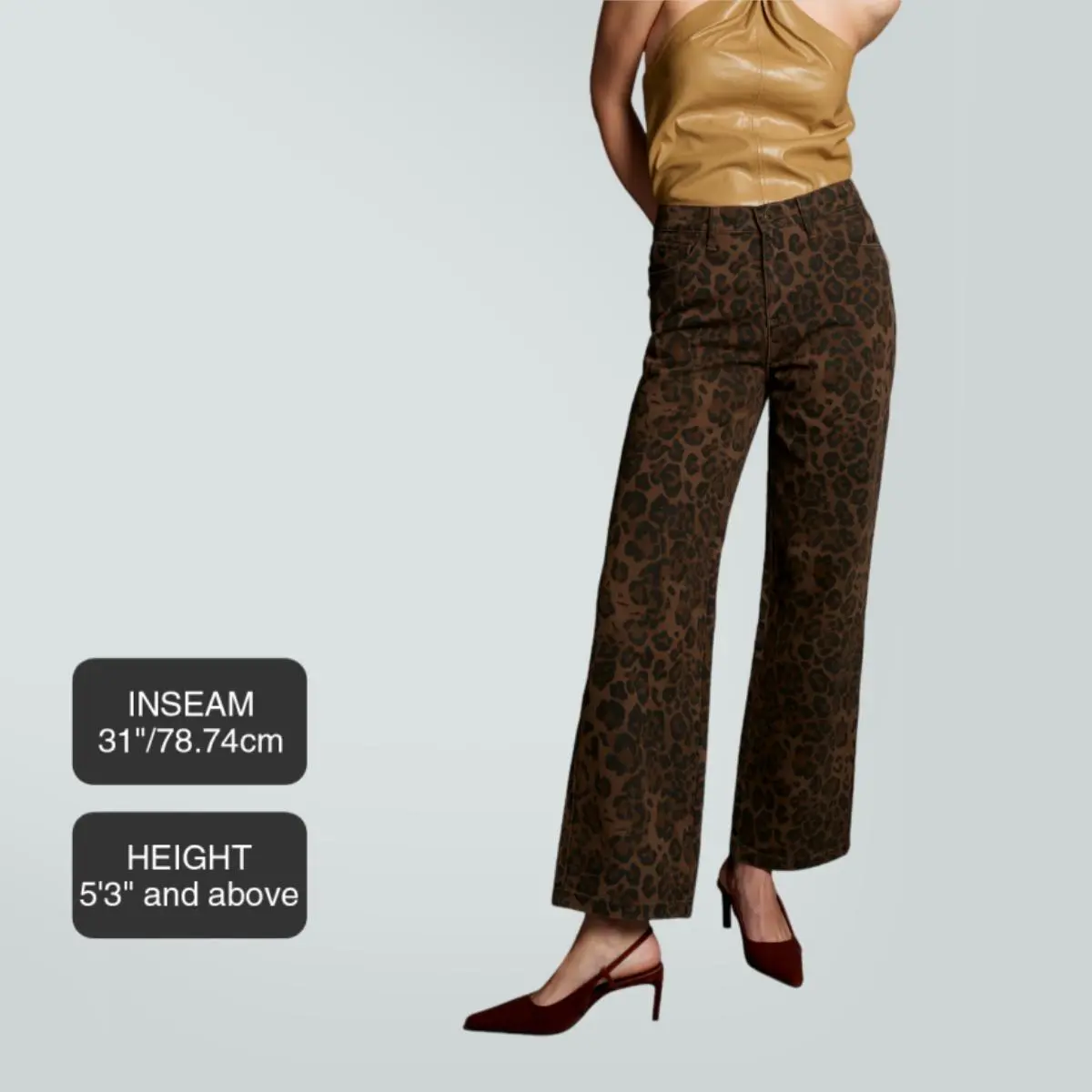 Lara-Coffee Leopard Print