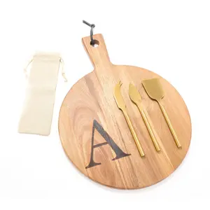 Home Reflections Set of 5 Monogrammed Charcuterie Set