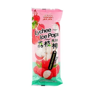 JINGJING Taiwan Lychee Flavor Ice Pops 680g - Refreshing Fruit Juice Bars for Summer