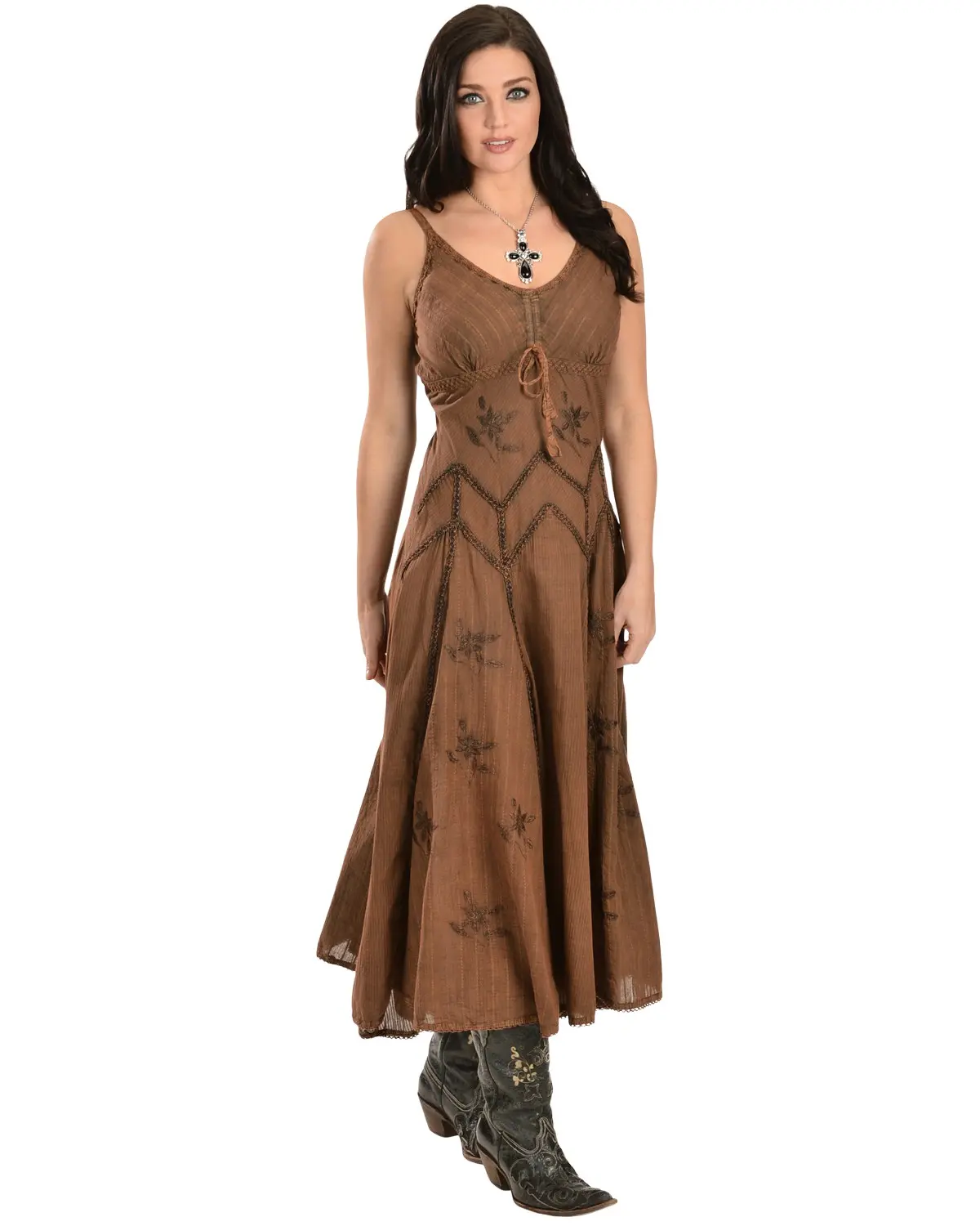 Scully Women's Women'S Long Spaghetti Strap Midi Dress - Hc62 Cp