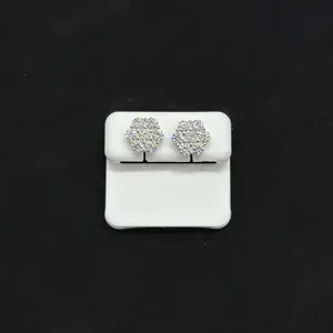 Flower Set 3.0 CTWv Lab Diamond Moissanite Earrings with Screw Backs