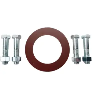 Red Rubber Ring Flange Gasket and Bolt Kit