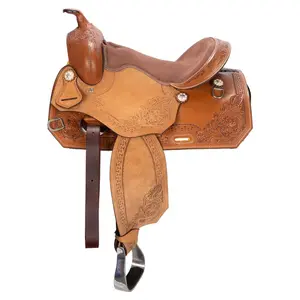 Schneiders Floral Tooled Western Saddle