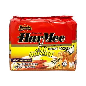 Ibumie Penang Harmee Instant Prawn Flavor Mi Goreng Noodles - 80g x 5 Pack, Pantry Food