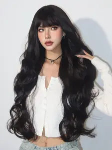 Women's Synthetic Curly Wigs Heat Resistant Long Hair, 30 Inches Daily Wear Natural Look, Perfect for Women & Girls Deep Wavy Wigs