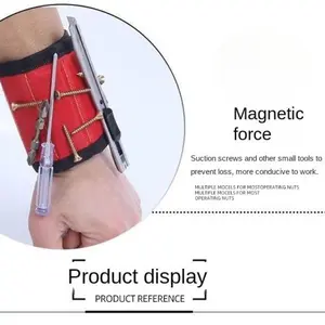 Strong Magnetic Wrist Strap for Electric Hand Tools — Multifunctional Tool, Small Hardware Accessory, Nail Gripper/Wrist Brace
