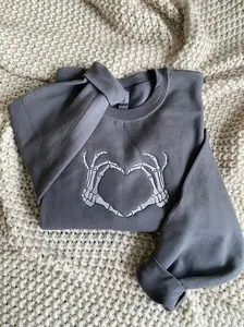 Skeleton Hand Heart Crewneck