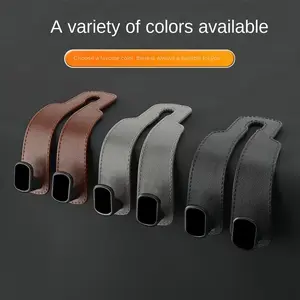 Car Seat Back Multifunctional Hook with Dual Hooks and Hidden Design, Easy to Install, Strong Load Capacity, Adjustable Phone Holder, Seat Back Storage