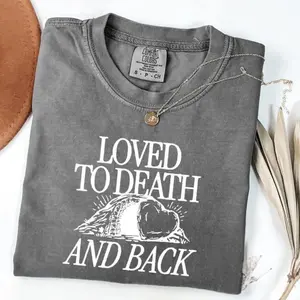 Comfort Colors Jesus TShirt, Christian T-Shirt, Cute Christian Jesus TShirt, Minimalist Christian Faith Gift for Teen Church T-Shirt Easter Tee