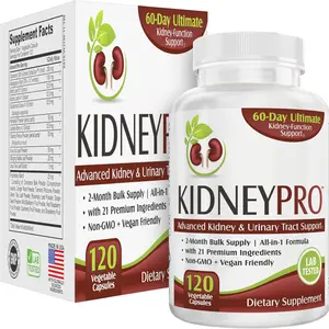 Kidney Support Supplement 21 in 1 Formula Kidney Health Support All in One Complex 120 Capsules 2 Month Supply