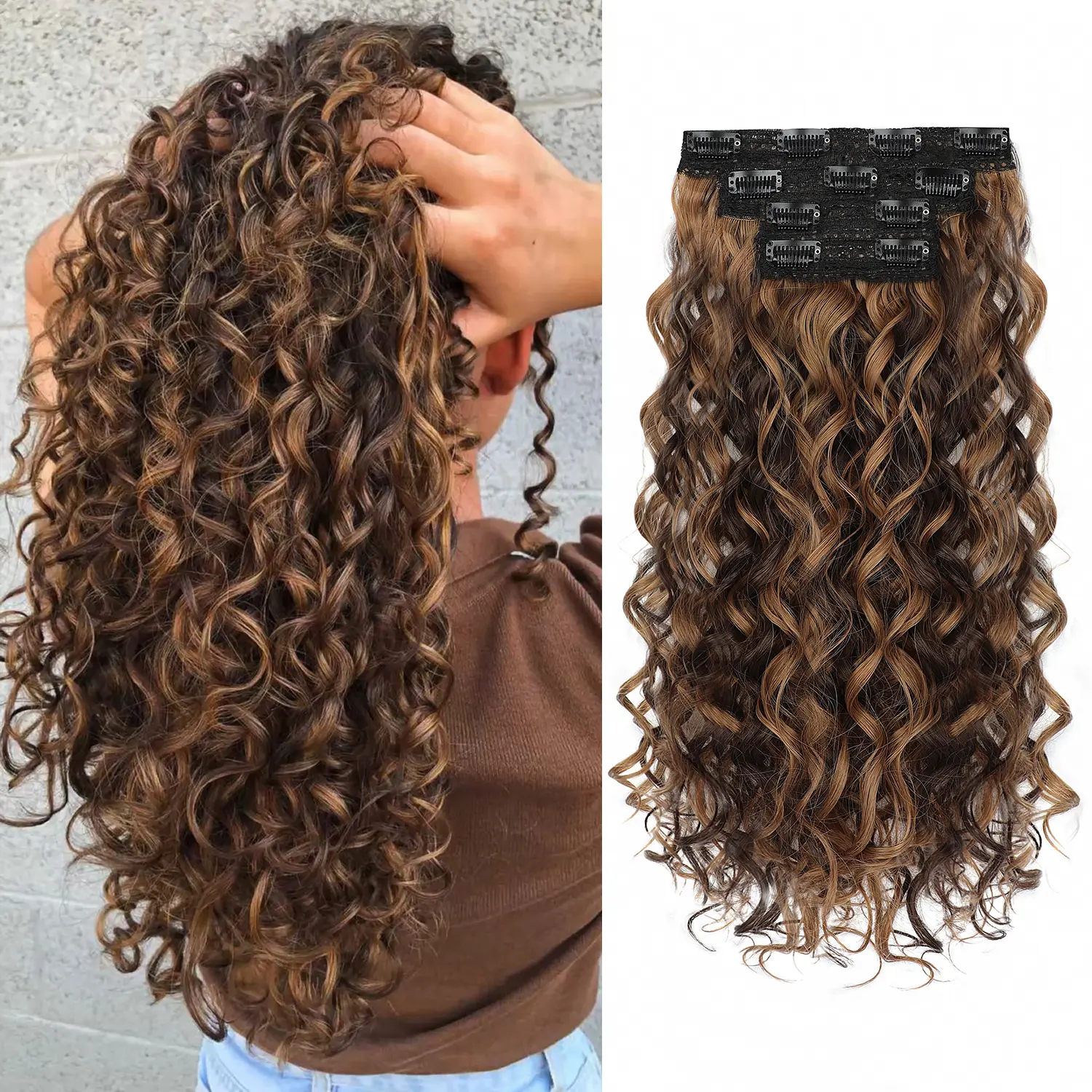 10H30A# Dark Brown to Caramel Ombre