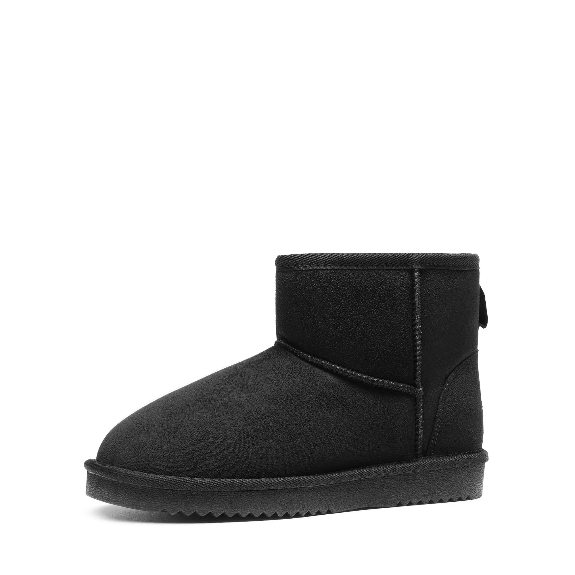 Dream Pairs [FuzzyClassic] Women's Ankle Boots - Black, Brown, Tan, Grey Winter Snow Shoes, Faux Fur Lined, Slip-On, Classic Low Design, Women's Shoes