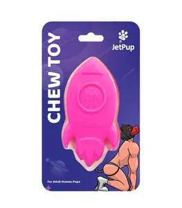 Pup Play Chew Toy Rocket - Pink