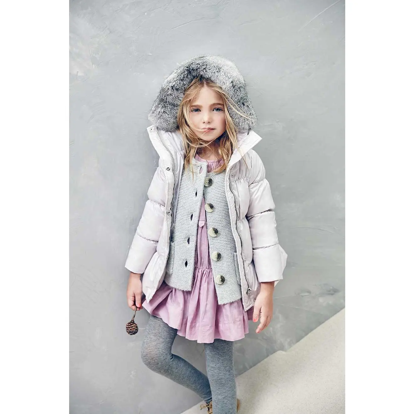 Nellystella Olympia Down Coat  in Lavender Fog (Size 2)
