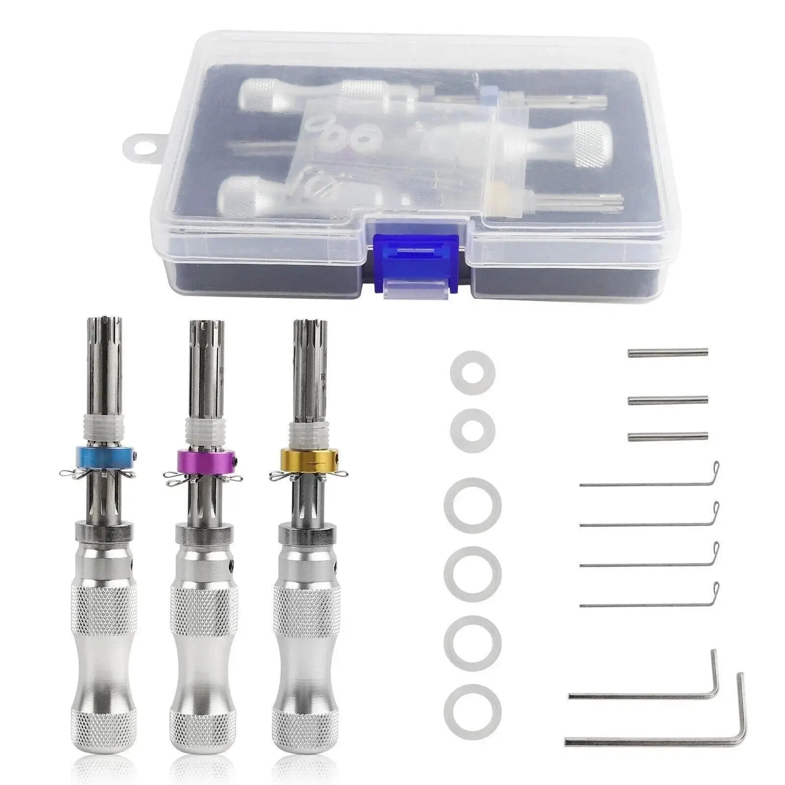 3-Piece Tubular Key Extractor & Broken Key Removal Tool Set 3-Piece Tubular Key Extractor & Broken Key Removal Tool Set