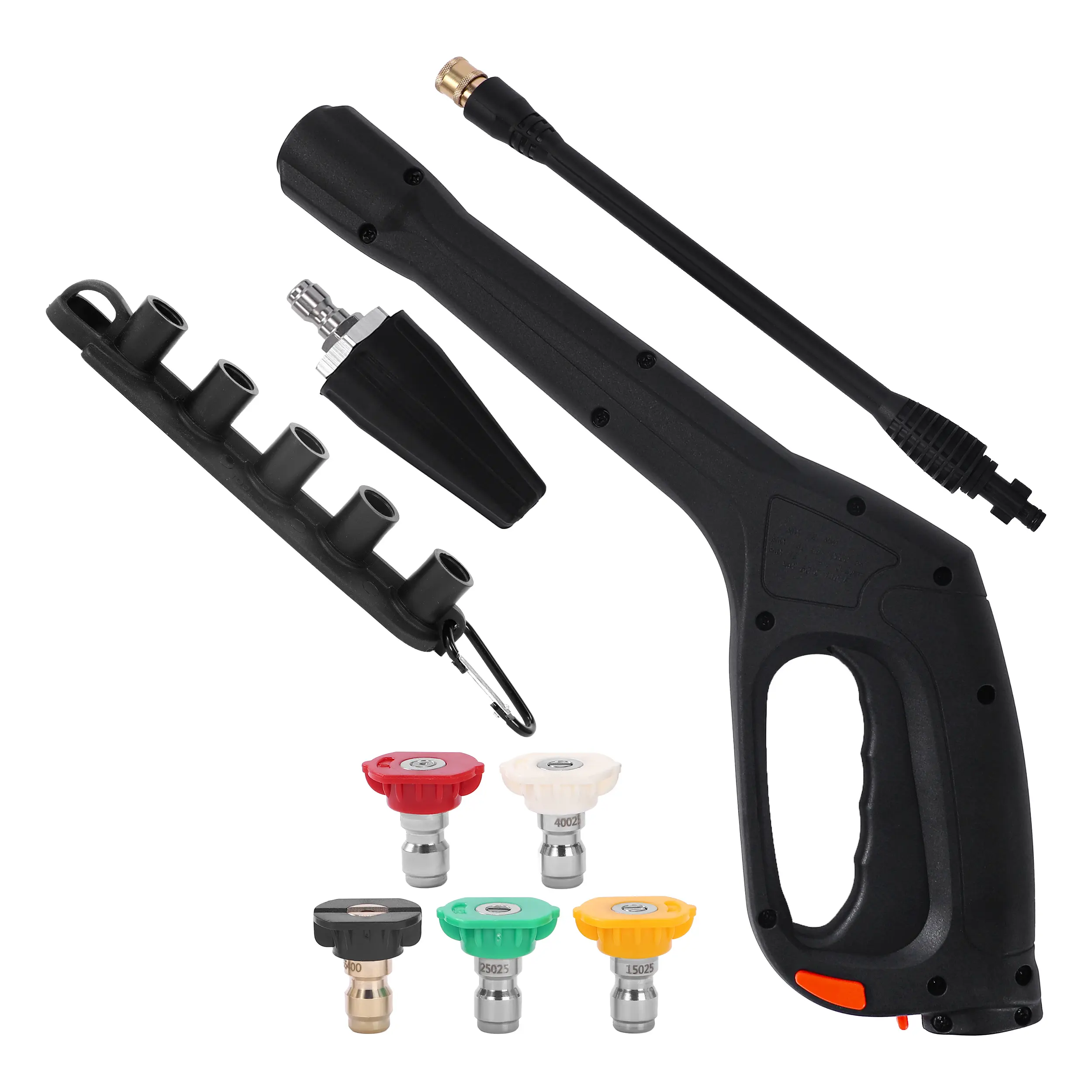 Tool Daily Pressure Washer Spray Lance with Replacement Wand,Turbo Nozzle,5 Spray Tips powerful cleaning carwash spray lance
